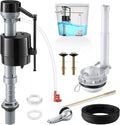 Saillong 3 Inch Toilet Flusher Replacement Kit, Include 3 Inch Adjustable Flush Valve with Flapper, Fill Valve, Front Flush Handle, Rubber Gasket, Bolts, Complete Toilet Parts Inside Tank Kit(1 Pack)