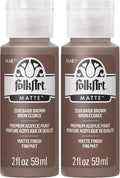 FolkArt Acrylic Paint in Assorted Colors (2 oz), 2560, Bark Brown (Pack of 2)