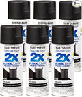 Rust-Oleum 334097-6PK Painter's Touch 2X Ultra Cover Spray Paint, 12 oz, Semi-Gloss Black, 6 Pack