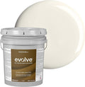 EVOLVE Interior Paint & Primer, Eggshell (Alabaster White), 5 Gallon – One-Coat Coverage, Excellent Hide, Low VOC, Low Odor, Washable Paint for Walls, Doors & Trim