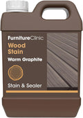 Furniture Clinic Wood Stain | Water Based | Fast Drying, Low Odor, & Non-Toxic | Multiple Finishes | for Indoor & Outdoor Furniture and More | White Ash (85 Fl Oz / 2500ml)