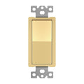 ENERLITES 4-Way Decorator Light Switch, Four Way Paddle Rocker Switch, Gloss Finish, Ground Wire Lead Attached, Residential/Commercial Grade, 15A 120V/277V, UL Listed, 94150-GD, Gold