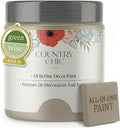 Country Chic All-in-One Chalk Paint for Furniture, Cabinets, Home Decor, Eco-Friendly, Matte Finish, Built-In Primer & Top Coat for Wood, Metal - Soiree (Beige Taupe) - 8 oz (237 ml)