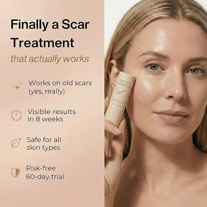 Scar Stick, Suitable for Old Scars, Acne Marks, and Stretch Marks,Formula Infused with Centella Asiatica Extracts and Vitamin E Soothes, Repairs and Forms Protective (2)