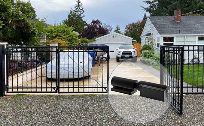 Heavy Duty Gate Hinges 7 Inches - 2 Pack Black Iron Door Hinge Barrel Style 900 Lbs Capacity for Swing Door Trailer Ramp Gate - Weld On Install