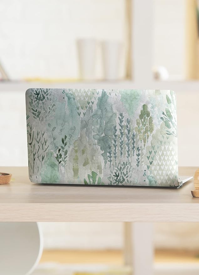 RoomMates Green Watercolor Tree Mosaic Peel and Stick Wallpaper, 20.5 in x 18 ft, Vinyl, Removable, No Sticky Residue, For Smooth Surfaces