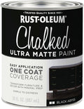 Rust-Oleum Black Abyss Chalked All-in-One Ultra Matte Paint | One Coat Coverage | No Primer, Sanding, Or Topcoat Needed | Easy Clean Up | Made in USA | 30 OZ