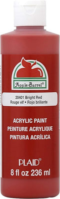 Apple Barrel Acrylic Paint in Assorted Colors (8 Ounce), J20401, Bright Red (1 count)