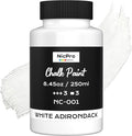 Nicpro All-in-One White Chalk Paint for Furniture, 8.45 oz (250ml) Matte Finish Acrylic Craft Paint, Built-In Primer & Top Coat, Non-Toxic Furniture Paints for Cabinets, Wood, Metal, Home Decor