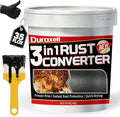 Rust Converter Paint for Metal, 3-in-1 Rust Reformer & Metal Primer, Paint Over Rust Metal, Anti-Rust Paint for Metal Fence, Trailer Frame, Automotive Parts, Black Rust Stop Coating – 35 oz