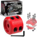 AUTMATCH Winch Cable Hook Stopper (1 Pack), Silicone Rubber Winch Stopper for Wire & Synthetic Rope, Winch Line ATV UTV, Shock Absorbent, Prevent Pulling Bounce and Abrasion, Red