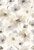 Floral Peel and Stick Wallpaper, Beige Yellow Watercolor Flower Contact Paper Peel and Stick for Bedroom Bathroom, Vintage Removable Waterproof Self Adhesive Wall Paper 800 x 17.3in, 96.2 sq.ft
