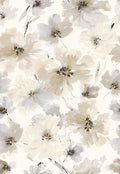 Floral Peel and Stick Wallpaper, Beige Yellow Watercolor Flower Contact Paper Peel and Stick for Bedroom Bathroom, Vintage Removable Waterproof Self Adhesive Wall Paper 240 x 17.3in, 28.84 sq.ft