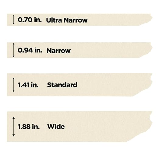 3M Scotch Contractor Grade Masking Tape – 0.94" x 60 yds – Tan – 4 Contractor Packs of 9 Rolls Each – Durable Vinyl Tape for Versatile Indoor and Outdoor Use