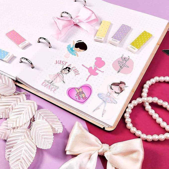 BulbaCraft Ballet Stickers - Ballerina Laptop Stickers, Ballet Gifts, Ballerina Party Supplies, Gifts for Women & Men