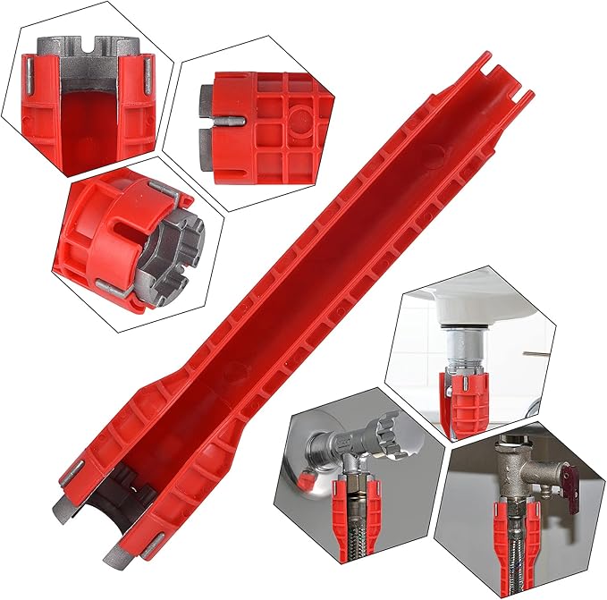 14-in-1 Multi-functional Wrench for Toilet, Sink, Bathroom, Kitchen Plumbing Installation and Repairs