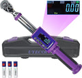 Digital Torque Wrench 3/8 Drive, (3.7-44.2 FT-LB/5-60N.M) ±2% High Accuracy Digital Torque Wrench, With Vibration, Buzzer and LED Alert