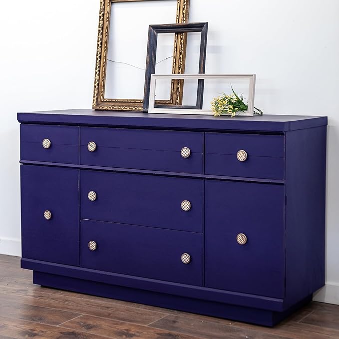 DWIL Matte Finish Furniture Paint - 16 Oz Wood Paint for Cabinets, Doors, Tables, and Dressers Refinishing - Water-Based, Non-Toxic & Odorless, Easy to Apply(Ceremonial Purple)-Without Tools