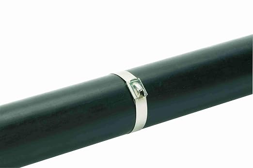 Panduit MLTFC4H-LP316YL MLT Polyester Fully Coated Cable Tie, Heavy, Stainless Steel, 14.3-Inch Length, Yellow (50-Pack)