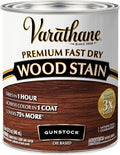 Varathane Premium Fast Dry Wood Stain | 1 Hour Dry Time | 1 Coat Color | Interior Wood Stain | Furniture, Cabinets, Doors, Trim | Quart | Gunstock