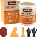 Wood Filler, Wood Repair Kit,16 Ounce Paintable & Stainable Wood Putty Filler, Wood Scratch Cracks Holes Repair Furniture, Exterior Wood Filler Water Resistant, Wood Putty (Natural)