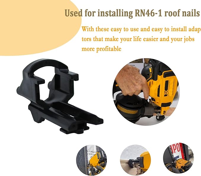 Vinyl Siding Adaptor Tips Compatible With Dewalt Vinyl Siding nailer Adaptor for Roofing Nailer Gun Cordless 20v DCN45RNB, DCN45RND1, DCN45RN (A1)