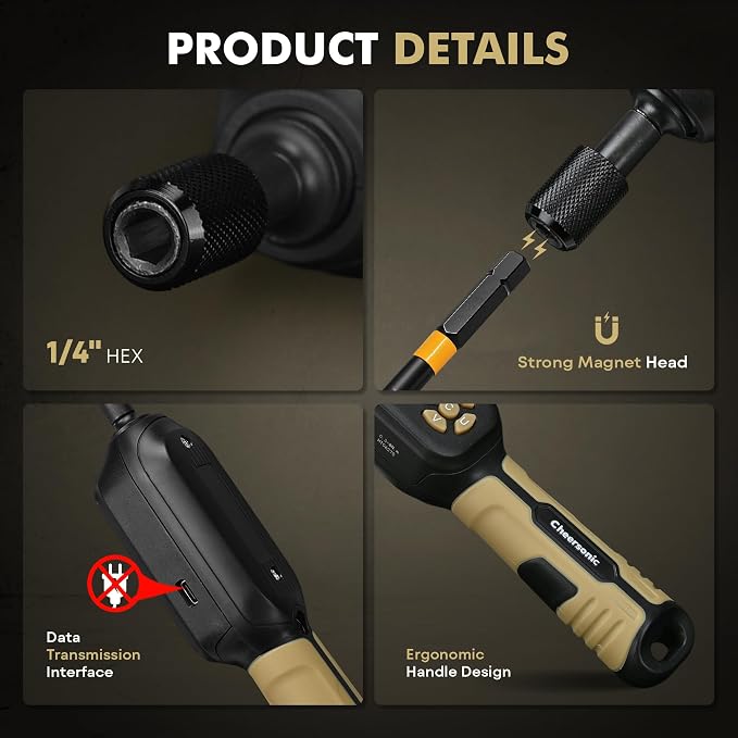 Digital Torque Screwdriver 1/4 Drive, 2.66-70.81 in·lb (0.3-8N.m) Inch Pound Torque Screwdriver Digital with Buzzer & LED Indicator, 45 In 1 Gun Torque Screwdriver Set