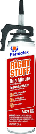Permatex 34426 Right Stuff 1 Minute Red High Temperature Gasket Maker, 7.5 oz