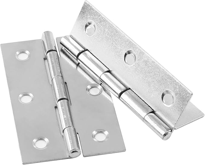 Murtenze 12 Pack 2.5 Inch Door Hinge, Silver Butt Hinges with Mounting Screws
