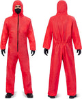 Medtecs Hazmat Suits - 6 Sizes Options - Disposable Coveralls Suit, Medical Protective Coverall PPE Hazmat Suits