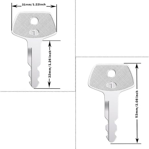 10Pcs S450 150979A1 Ignition Key, Heavy Equipment Keys fit Case Linkbelt JCB Sumitomo Excavator