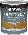 Minwax PolyShades Wood Stain + Polyurethane Finish – Quart, Honey Pine, Gloss