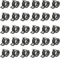 100pcs 1.02" ID Constant Tension Band Hose Clamps, 26mm Spring Band Type Action Hose Clamp Manganese Steel Fuel Line Clamp Low Pressure Air Clip Clamp for Fuel Hose Line Water Pipe Air Tube black