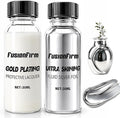 Liquid Leaf Paint - Alcohol-Based Airbrush Paint - High Gloss Finish Silver 1 Fl Oz