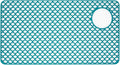 Kitchen Sink Mat 28.3 x 15.2in Silicone Sink Mat Non Slip Sink Protector for Farmhouse Kitchen Green B