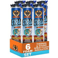 BEEST FullStop Fire-Rated Spray Foam Insulation for Walls & Attics - 120 Board ft/sq.ft - High Density Expanding Spray Insulation Foam Sealant for Thermal & Soundproofing - 6 Pack (6x26.8 oz)