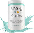 Chalky Chicks 32 Fl Oz Matte Riptide (Green Blue) Chalk Paint for Furniture Without Sanding - No Prep Furniture Paint No Sanding All in One for Crafts, Walls, Cabinet, Metal, Dresser, Farmhouse