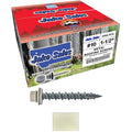 10 x 1-1/2" Light Stone Metal Roofing Screws - Hex Washer Head- Self-Starting/Tapping - EPDM Washer. 8 X 250 Bags - 2,000 Screws