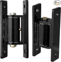Heavy Duty Gate Hinges,7in Bolted or Welded On Large Wood/Metal Gates, 1100lbs Max Load,Roller Bearing Hinges，90° Smooth Opening Inward or Outward for Fences, Yard,Barn, Shed,Driveway Gate,2pack