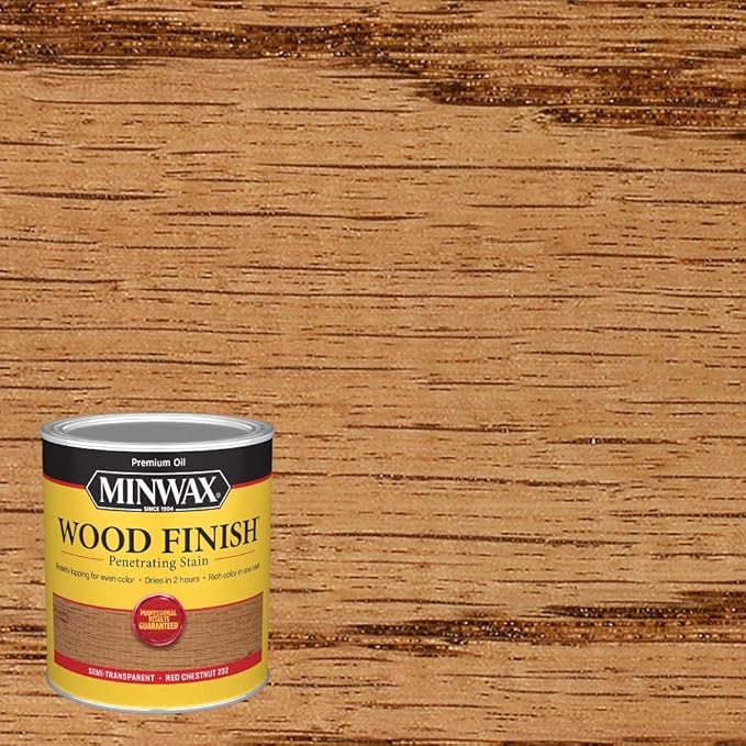 Minwax 700464444 Wood Finish, Red Chestnut, 1 Quart