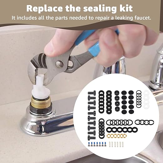 B-6RK Repair Kit Compatible with T&S Brass Faucets Replacement for T&S Brass B-6RK Faucets Repair Kit Includes Parts for Various Sink Valves