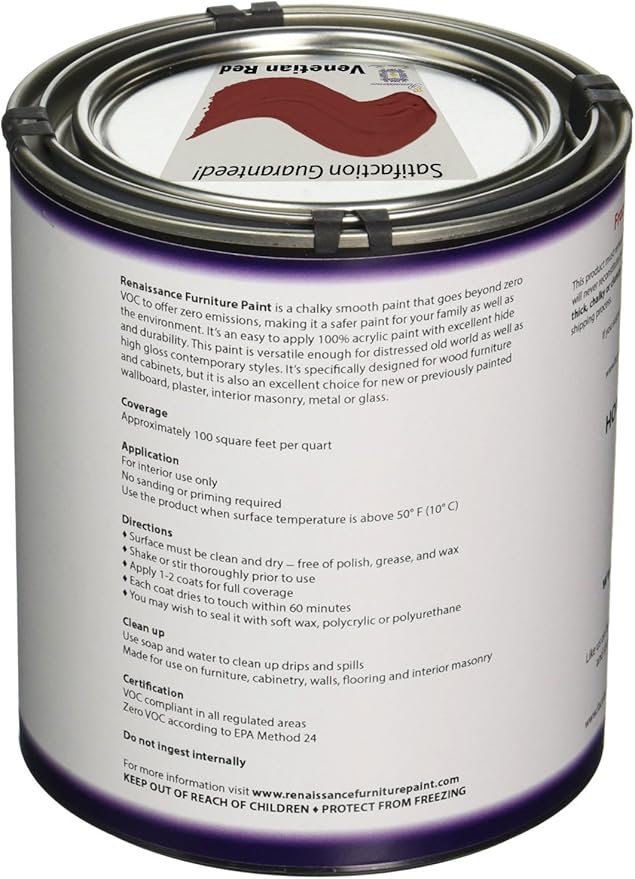 Retique It Chalk Furniture Paint by Renaissance DIY, 16 Fl Oz (Pack of 1), 58 Venetian Red, 16 Ounce