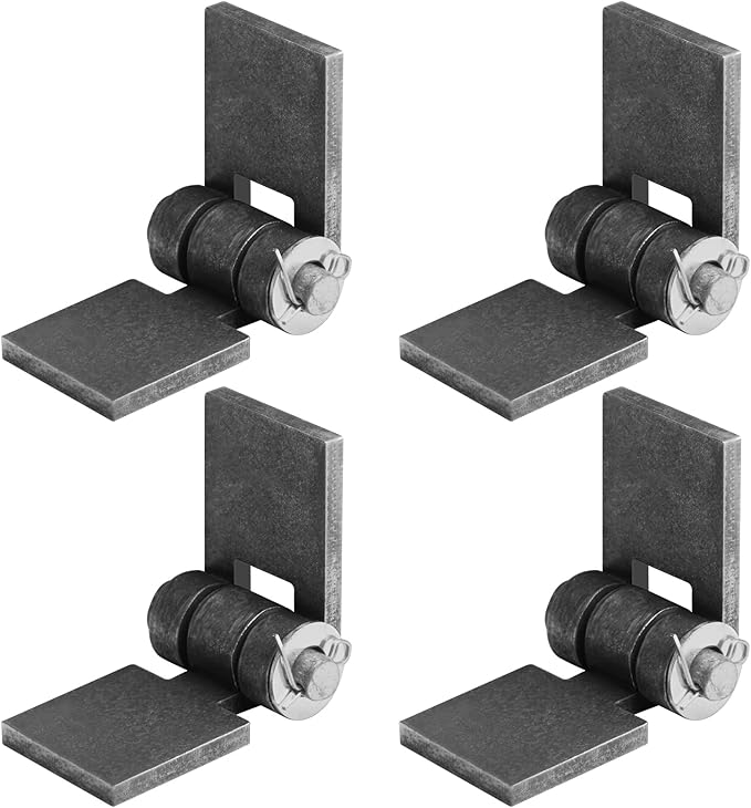 heneng 4 Pcs Steel Butt Hinge, 4-1/2" x 1-5/8", Heavy Duty Weld-On Trailer Hinge, 7/32" Thick