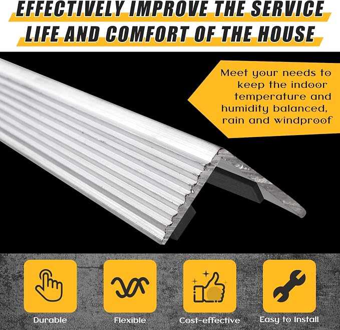 2 Pcs Metal Roofing Universal Vented Ridge Closure Strips 2 W x 15' l (30'l Total) Roof Panel Closure Self Adhesive Felt Tape Waterproof Windproof Seal for Metal Panels Insulation Weather Barrier