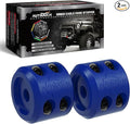 AUTMATCH Winch Cable Hook Stopper (2 Pack), Silicone Rubber Winch Stopper for Wire & Synthetic Rope, Winch Line ATV UTV, Shock Absorbent, Prevent Pulling Bounce and Abrasion, Blue