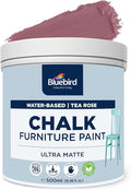 BLUEBIRD Chalk Furniture Paint - 500 ML / 16.9 fl oz for Furniture, Home Décor, Cabinets, and More (Tea Rose)