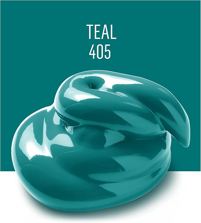 FolkArt Acrylic Paint in Assorted Colors (2 oz), 405, Teal (Pack of 2)