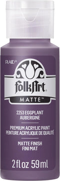 FolkArt Acrylic Paint in Assorted Colors (2 oz), 2253, Eggplant