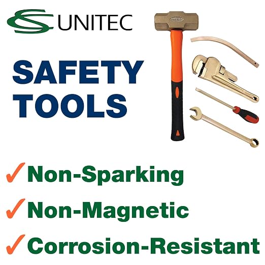 CS Unitec | Non-Sparking Pipe Wrench | American Type | 24 in. | Max Dia. 3 in. | TUV Certified | Aluminum Bronze | Non-Magnetic | Corrosion Resistant | EX502-24A