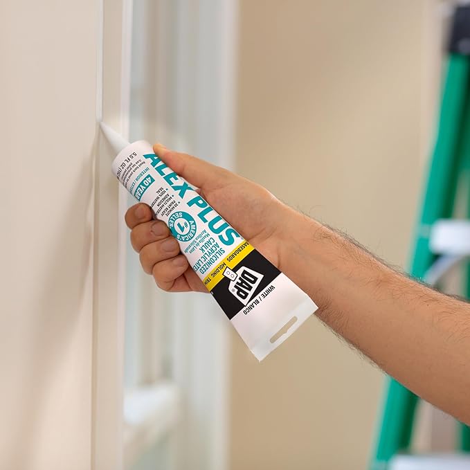 Dap 18128 Alex Plus Acrylic Latex Caulk Plus Silicone 5.5-Ounce